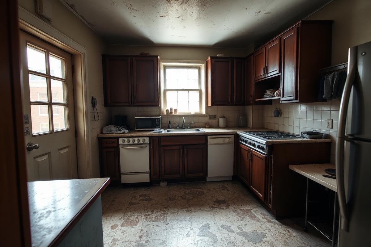 Kitchen before an Atlas Home Offer renovation
